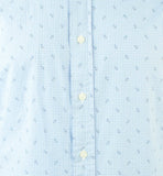 Polo Ralph Lauren Men's Mini Anchor Print Poplin Long Sleeve Shirt