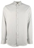 Michael Kors Men's Stretch Gingham Slim Fit Long Sleeve Shirt HGry Small