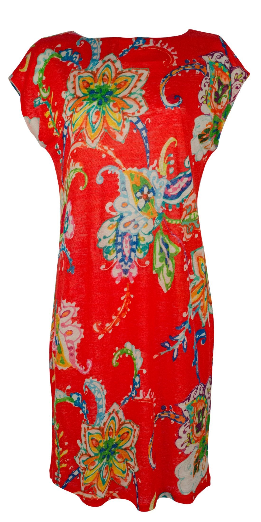 Lauren Ralph Lauren Women's Petite Floral Print Midi Shift Dress