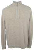 Tommy Bahama Men's Big & Tall Flipshore Half Zip Sweatshirt (Air Blue Heather, LT)