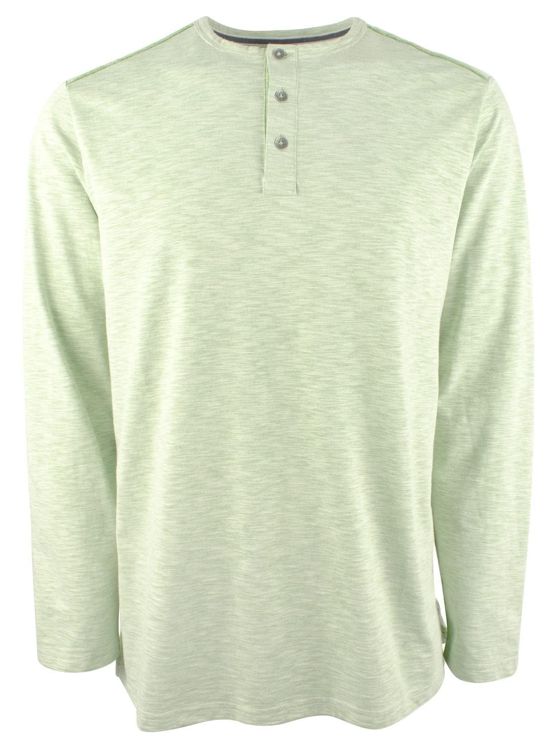 Tommy Bahama Men's Fray Day Harbor Henely Long Sleeved Shirt-PG-M