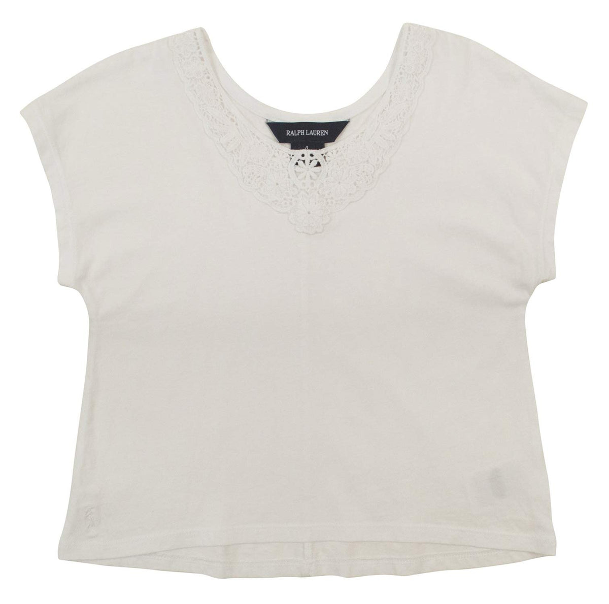 Ralph Lauren Kid's Girl's Cap Sleeve Jersey Top Shirt W 4/4T