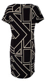 Lauren Ralph Lauren Women's Petite Geometric Print Jersey Dress