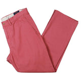 Men's Classic Fit Chino Pants-R-33X30 Red