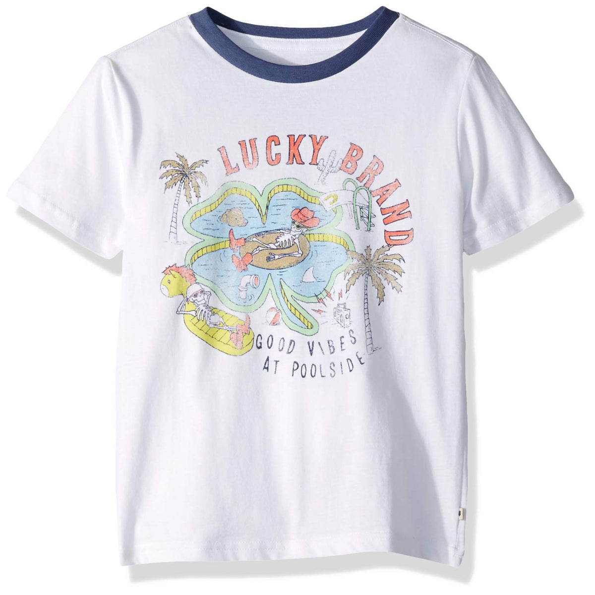 Lucky Brand Little Boys Graphic T Shirt BW 6