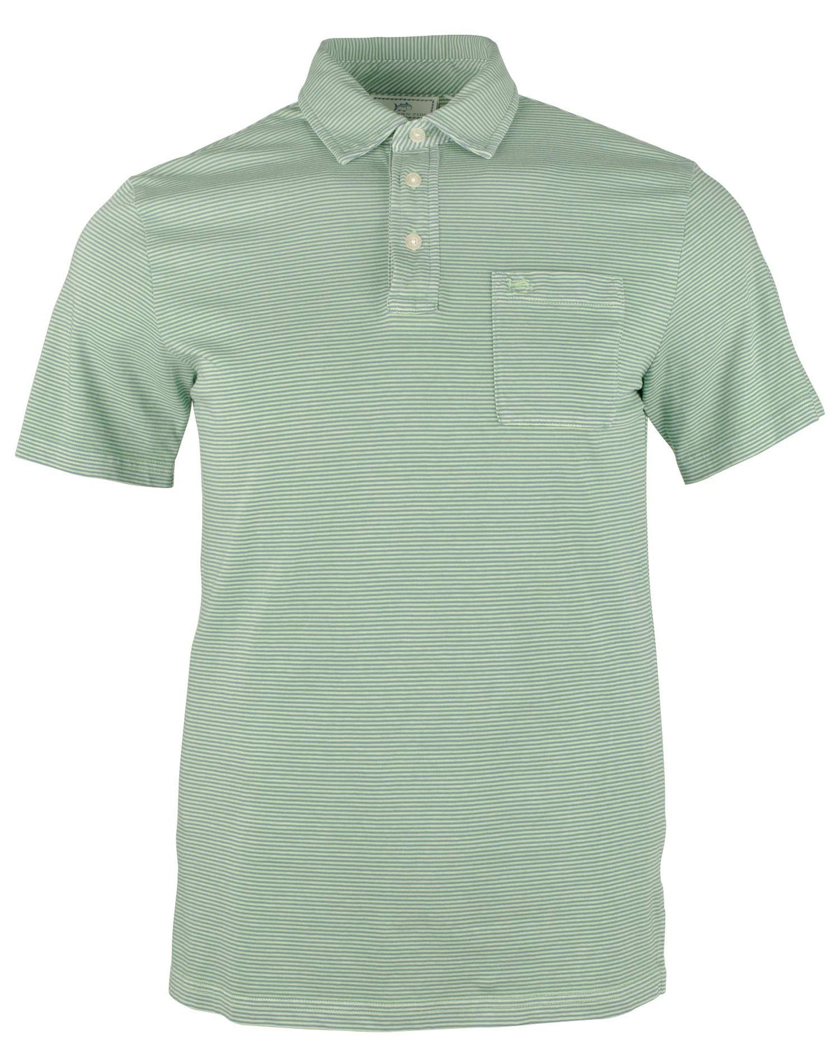 Southern Tide Men's Micro Stripe Island Short Sleeve Polo GG S