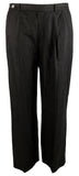 Lauren Ralph Lauren Women's Plus Size Button Closure Cropped Pants Black 20