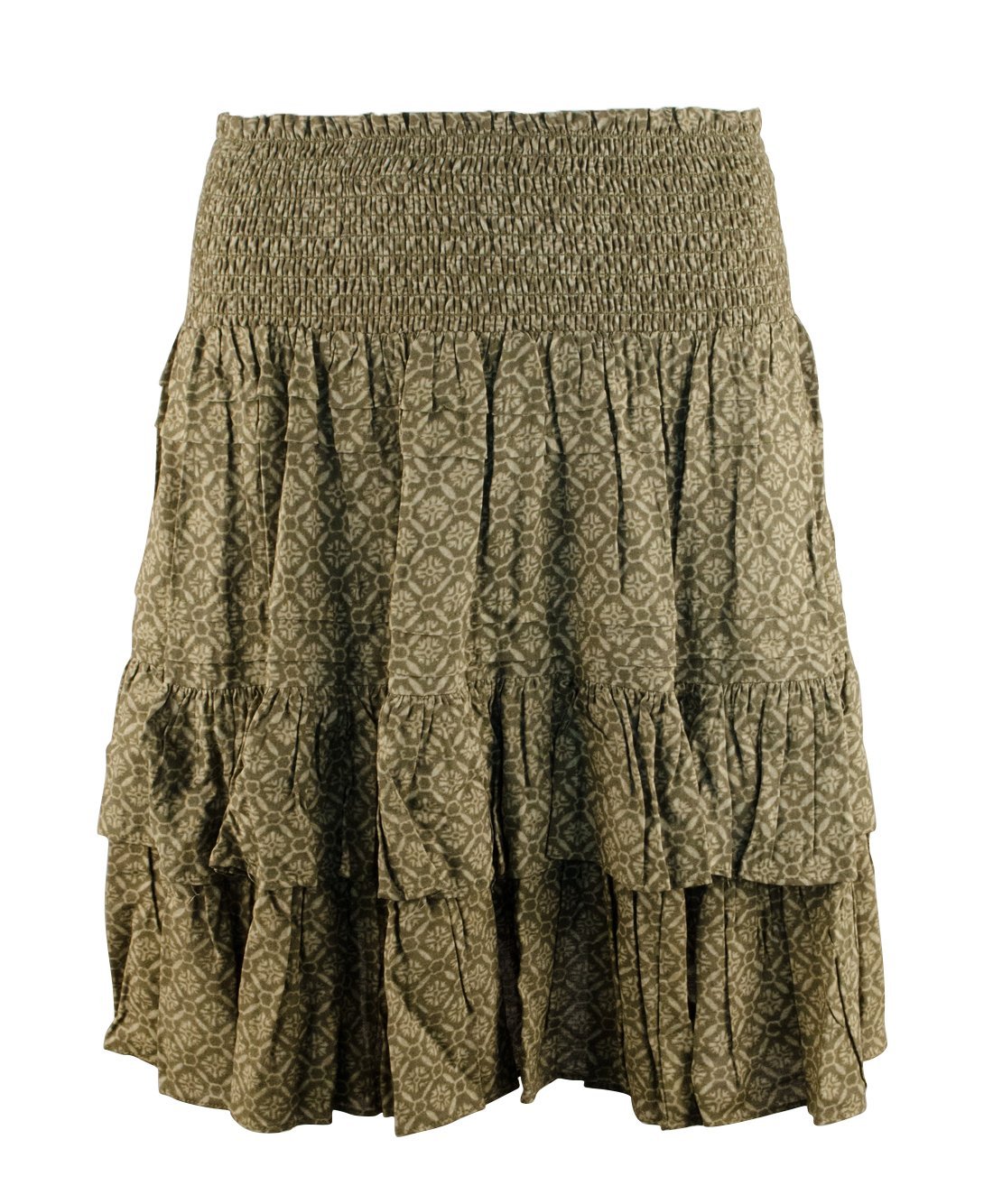 Lauren Ralph Lauren Women's Petite Printed Tiered Skirt