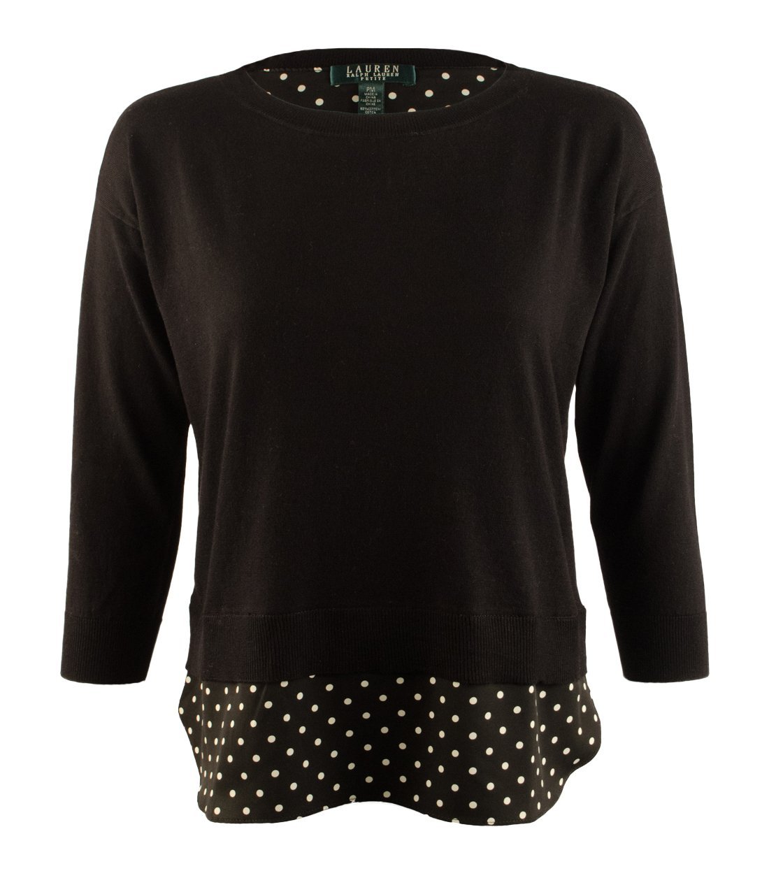 Lauren Ralph Lauren Petite Women's Layered Crewneck Sweater B PSmall