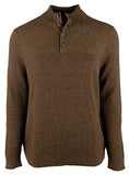 Suéter Tommy Bahama Isidiro de manga larga con botones y cuello alto para hombre, talla 2XL