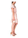 Michael Kors Women's Faux Wrap Smocked Waist Dress
