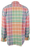 Tommy Bahama Men's Barbados Breeze Vibrant Long Sleeve Shirt Medium Peach Melt