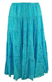 Lauren Ralph Lauren Women's Plus Size Striped Tiered Skirt 1X