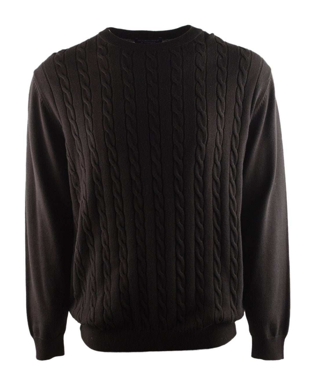 Men's Crewneck Knit Sweater B Small Black