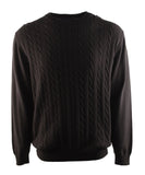 Men's Crewneck Knit Sweater B Small Black