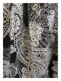 Michael Kors Women's Plus Size Foil Paisley Long Sleeve Flounce Dress