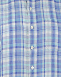 Tommy Bahama Men's Paradiso Plaid Linen Long Sleeve Shirt PBl Medium
