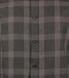 Michael Kors Men's Slim Fit Plaid Print Long Sleeves Shirt