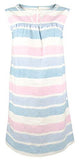 Women's Cora Striped Line Sleeveless Shift Dress Pink - Blue