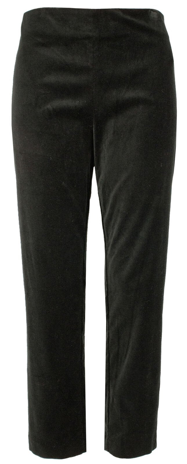 Ralph Lauren Women's Plus Size Stretch Velvet Skinny Ankle Pants