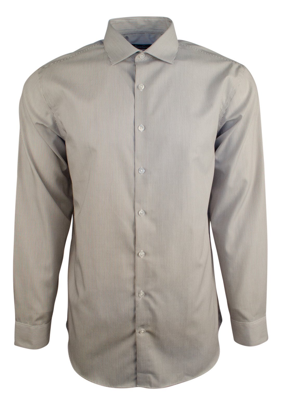 Kenneth Cole New York Men's Slim Fit Striped Long Sleeve Dress Shirt GM 16.5