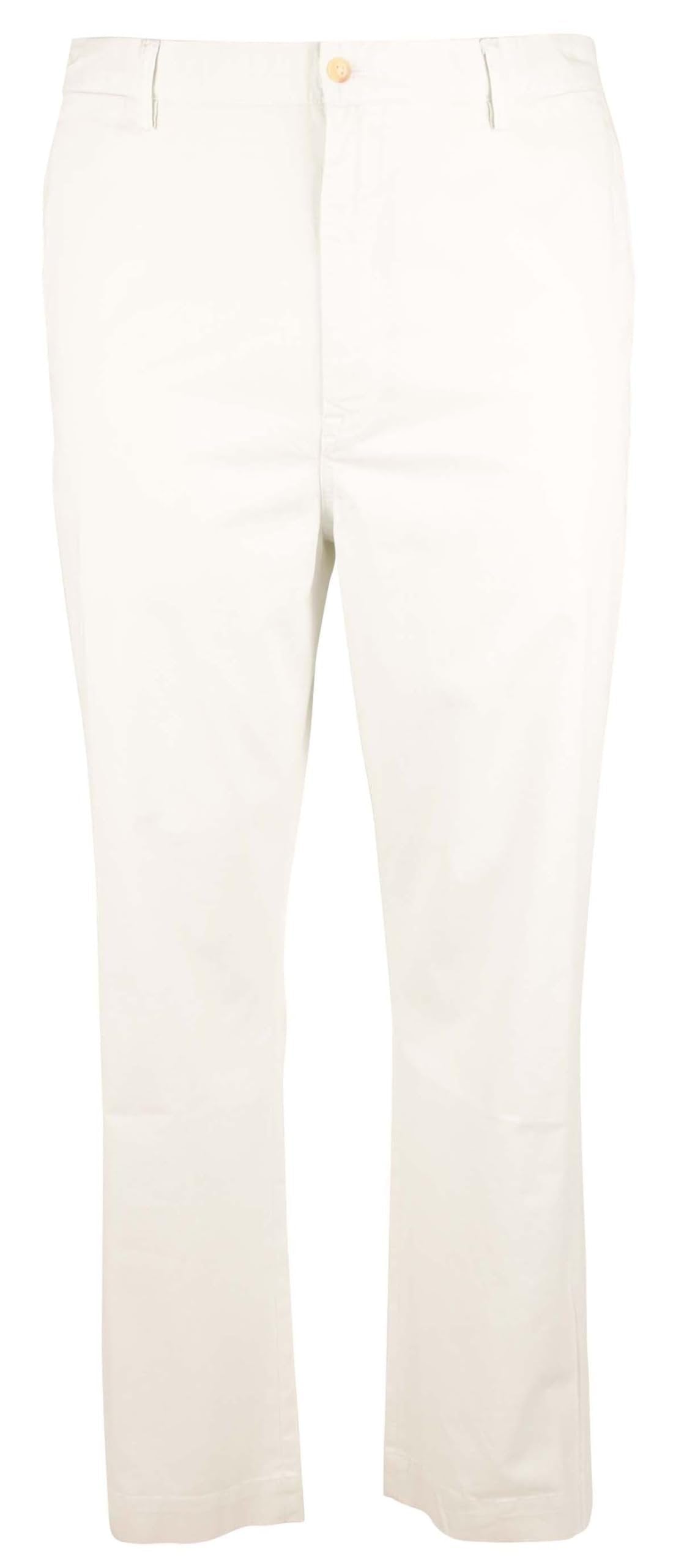 Polo Ralph Lauren Men's Big & Tall Stretch Classic Fit Chino Pants White 42TX36