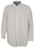 Men's Big & Tall Coastline Cord Button Down Shirt in Zinc Gray 2XLT