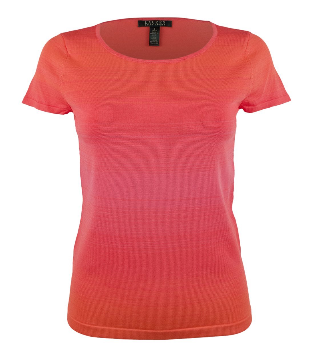 Lauren Ralph Lauren Women's Ombre Knit Short Sleeve Shirt