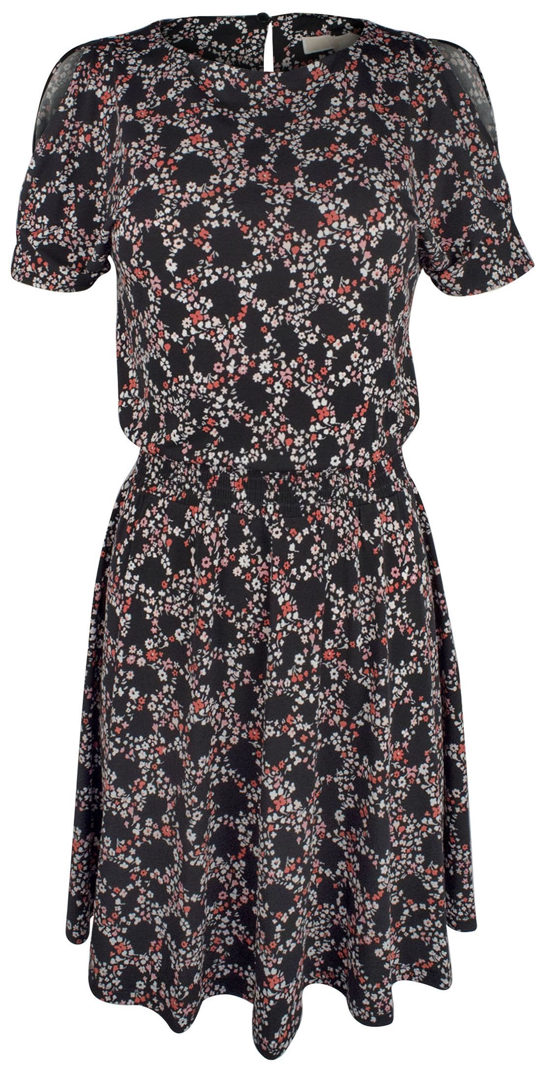 Michael Kors Women's Floral Cold Shoulder Dress B XS