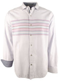 Tommy Bahama Men's Canyon Beach Horizon Striped Long sleeved Shirt HM Large