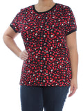 Lauren Ralph Lauren Women's Plus Size Floral Stretch Jersey Top RM 1X