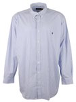 Polo Ralph Lauren Men's Big & Tall Striped Stretch Poplin Long Sleeve Shirt