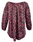 Lauren Ralph Lauren Women's Petite Floral Print Off-The-Shoulder Blouse