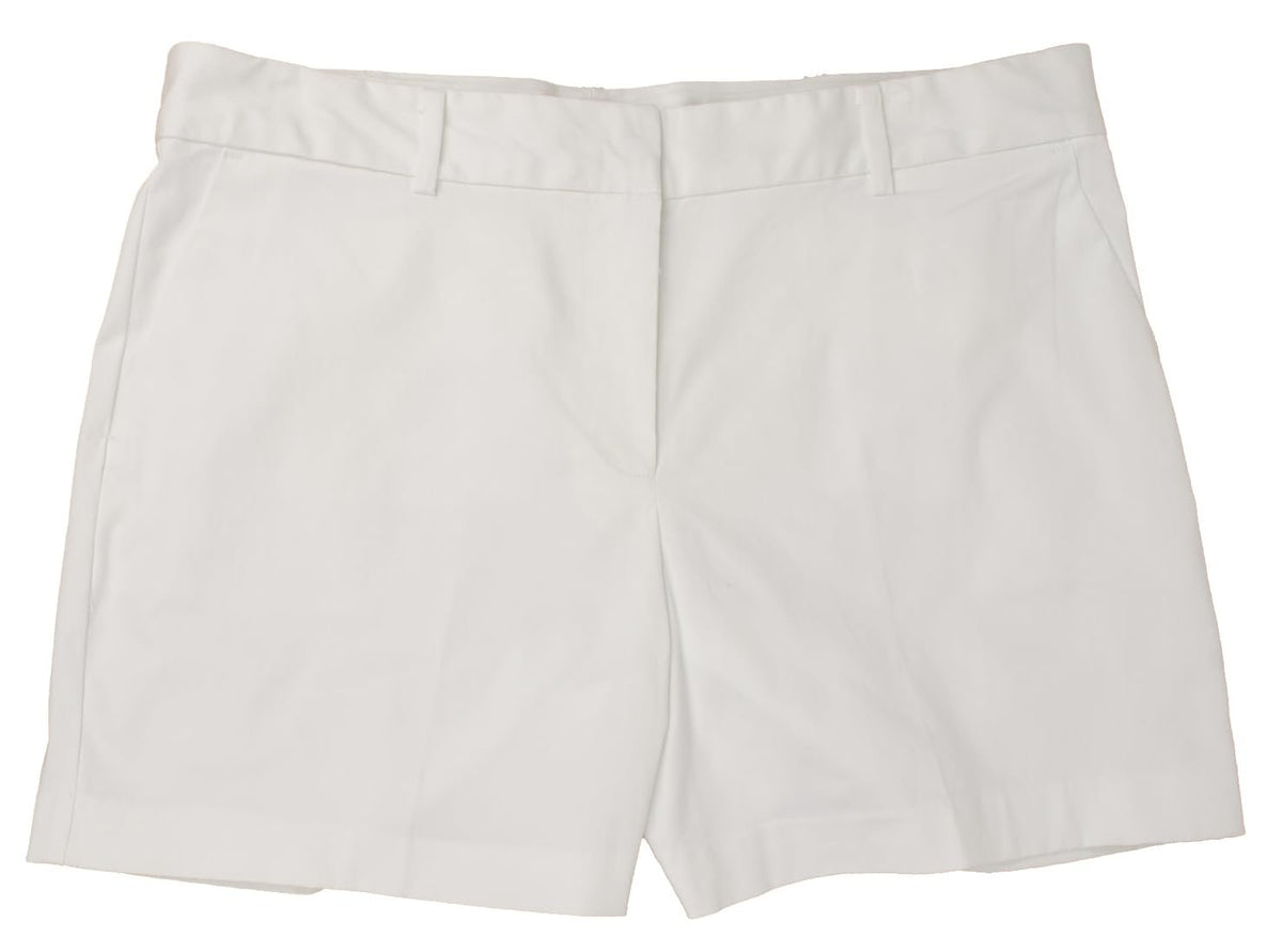 Michael Kors Women's Plus Size Stretch Chino Shorts White 24W