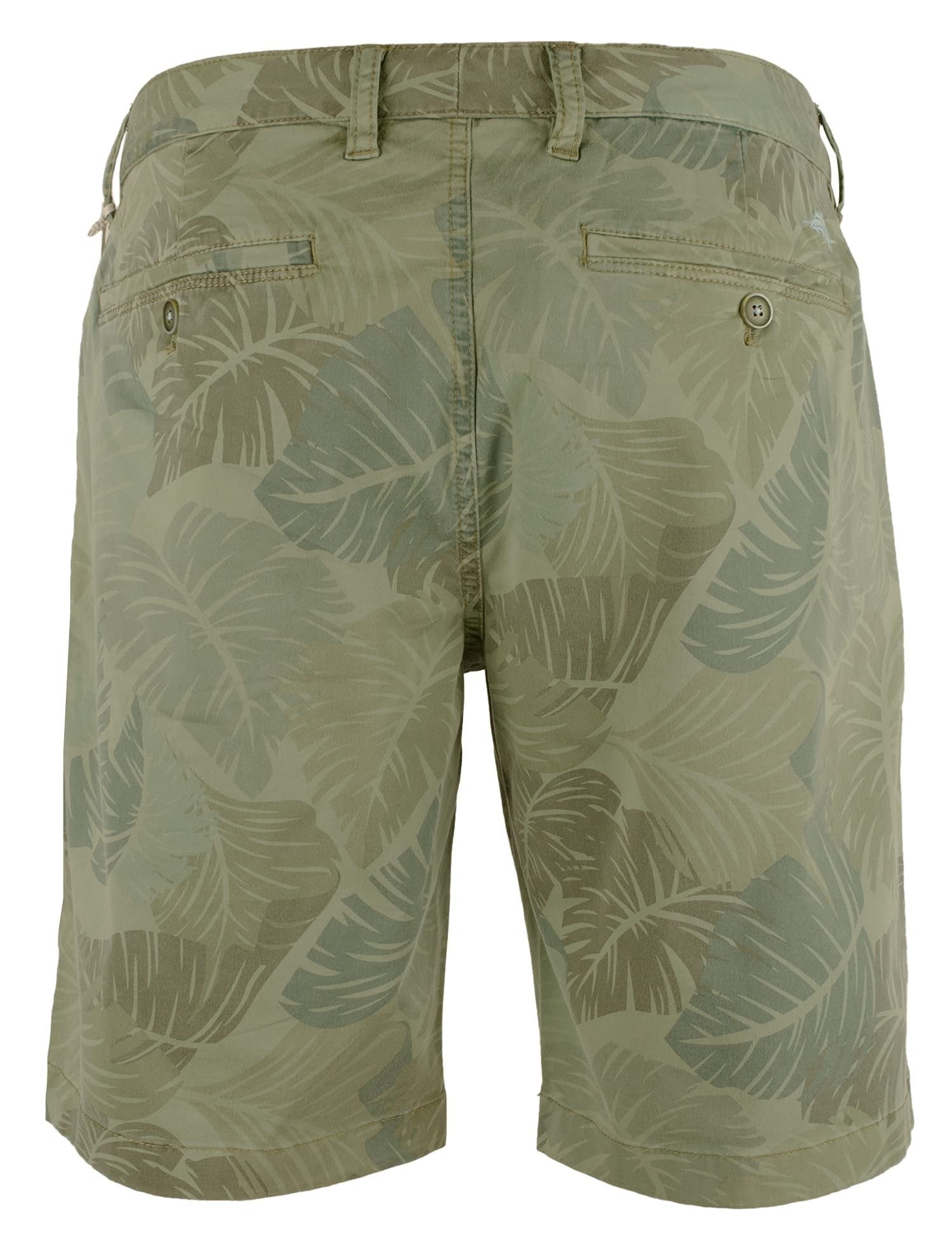 Tommy Bahama Men's Camo Fronds Flat Front Shorts Green 30