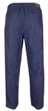 Polo Ralph Lauren Men's Tailored Prepster Pinstriped Linen Blend Slim Fit Drawstring Pants Large Navy