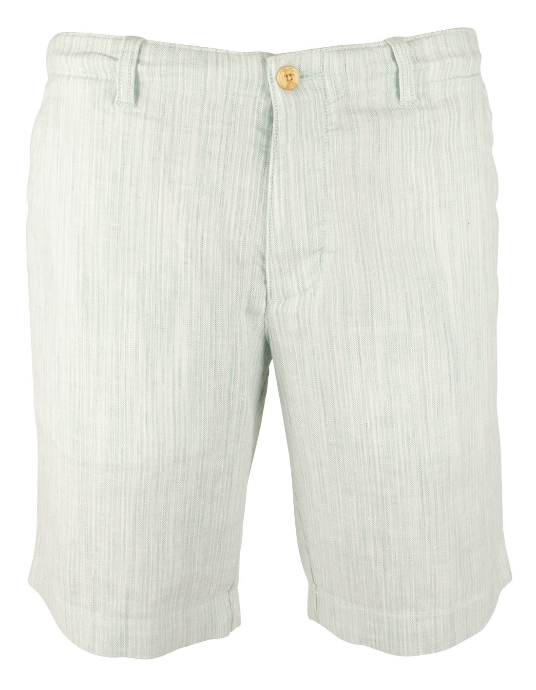 Men's Harbor Herringbone Stretch-Linen 10" Inseam Short (Malibu, XXL, XX-Large)