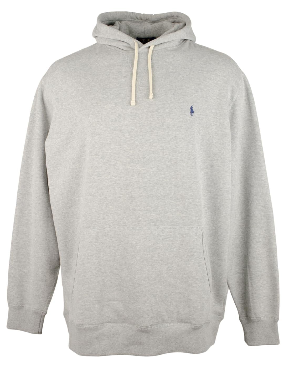 POLO RALPH LAUREN Men's Big & Tall The RL Fleece Pullover Hoodie GryH 3XB Grey Heather