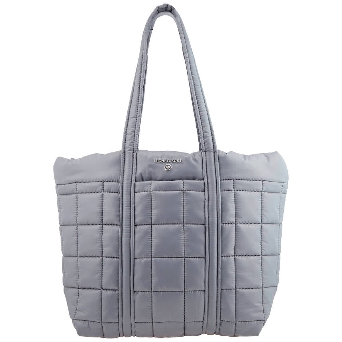 Michael Kors Stirling Large Quilted Padded Tote Bag - Grey