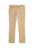 POLO RALPH LAUREN Pants Allover Polo Pony Embroidered Chino Pants Vintage Khaki (31W x 30L)