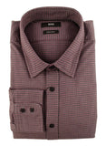 Hugo Boss Men's Regular Fit Lukas Puppytooth Sport Shirt Pink