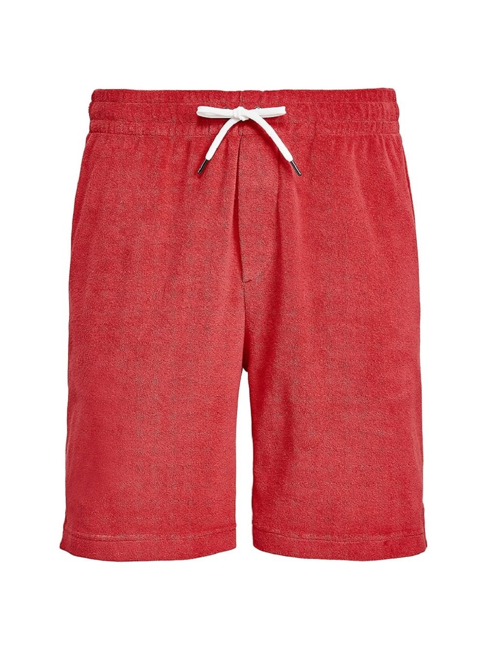 Men's Terry Drawstring Shorts Red Size Medium
