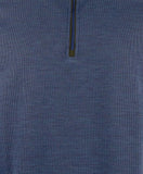Bugatchi Men's Long Sleeve Quarter Zip Pullover Sweatshirt NBl X-Large Night Blue