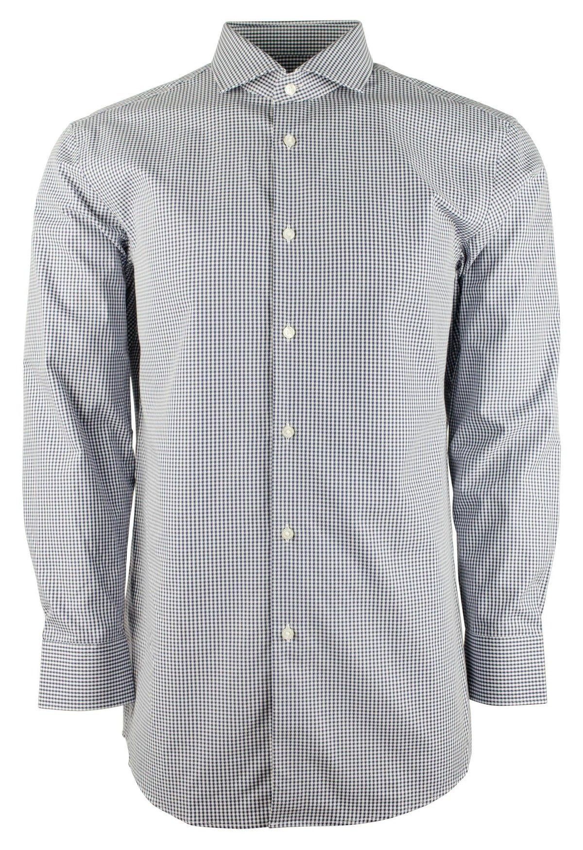 Hugo Boss Men's Mark Sharp Fit Easy Iron Long Sleeve Shirt-DB-15-1/2 (32/33) Dark Blue