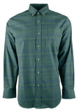 Men's Mainmast Plaid Stretch Button Down Shirt Frst Small Forest