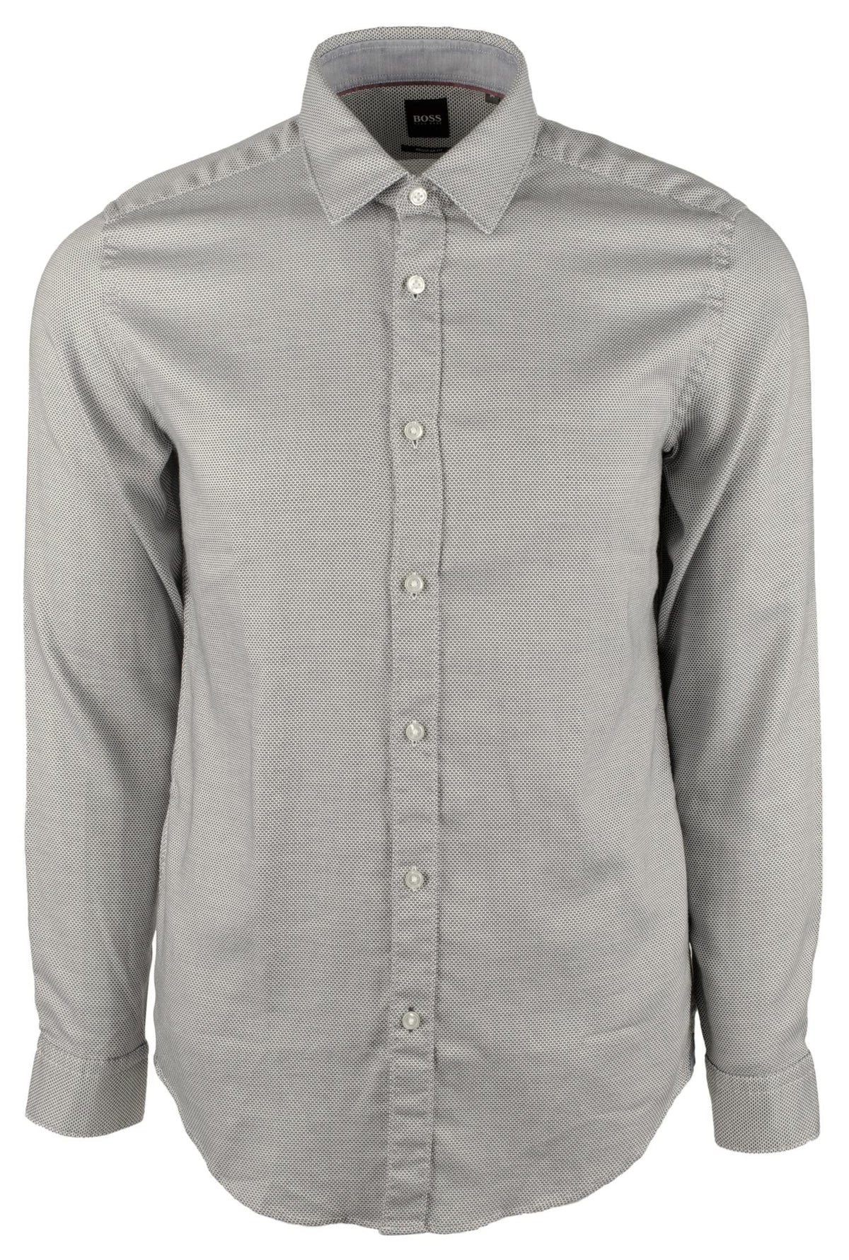 Hugo Boss Men's Lukas Regular Fit Long Sleeves Shirt-DB-Medium Dark Blue