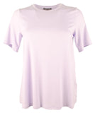 Eileen Fisher Women's Crew Neck Short Sleeve Top T-Shirt Purple XXS