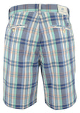 Southern Tide Men's Checkered 9" Flat Front Shorts Seven Seas Blue 36