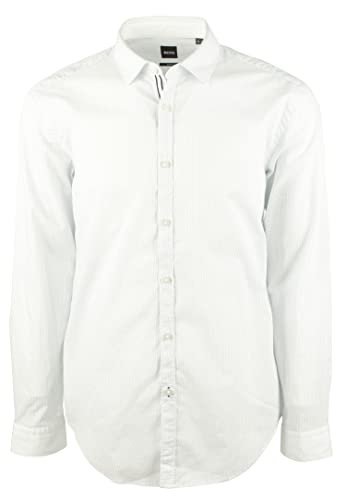 Hugo Boss Men's Rikki Slim Fit Long Sleeves Shirt-DB-X-Large Dark Blue