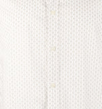 Men's Stretch MK Printed Slim Fit Long Sleeve Shirt Nickel